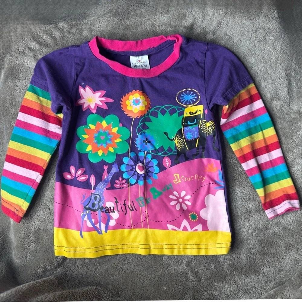 5/$25 😻 Toddler Rainbow Matching Outfit Set